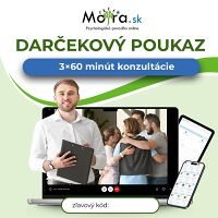 Poukaz na konzultáciu s psychológom Mojra.sk 3 x 60 min