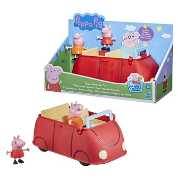 PEPPA PIG Prasiatko Pepa a rodinné červené auto (Kreatívne sady)