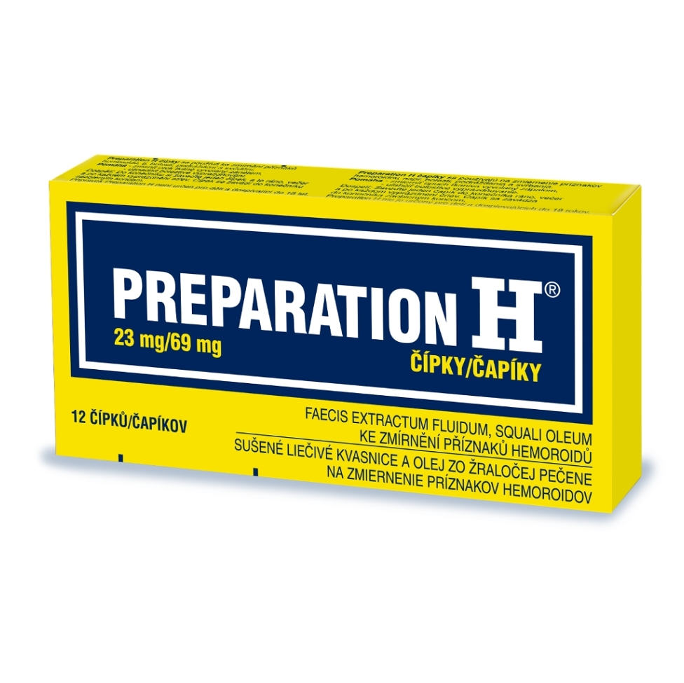 PREPARATION H čapíky na liečbu hemeroidov 12 ks kúpite na Mojalekaren.sk