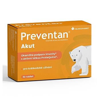 Preventan Akut 30 tabliet (Výživové doplnky s lyzátmi, enzýmami a nukleotidmi) - Viaczložkové, Doplnkové