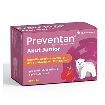 PREVENTAN Akut Junior 30 tabliet (Výživové doplnky s lyzátmi, enzýmami a nukleotidmi) - Viaczložkové