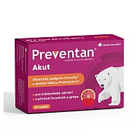 PREVENTAN Akut s príchuťou brusníc a grepu 30 tabliet