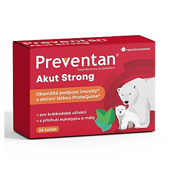 PREVENTAN Akut Strong 24 tabliet (Výživové doplnky s lyzátmi, enzýmami a nukleotidmi) - Viaczložkové
