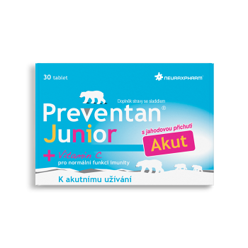 PREVENTAN Junior akut 30 tabliet (Výživové doplnky s lyzátmi, enzýmami a nukleotidmi) - Viaczložkové