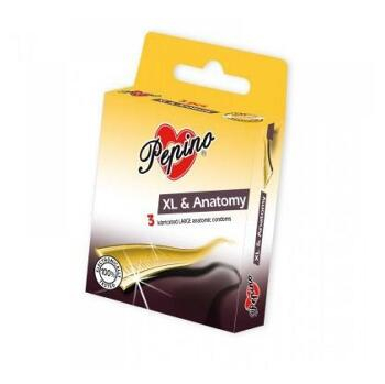 PEPINO prezervatívy kondómy XL anatomy 3 kusy