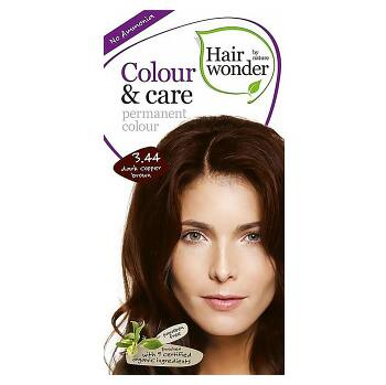 HAIRWONDER Dlhotrvajúca farba na vlasy 3.44 Tmavo medená hnedá BIO 100 ml