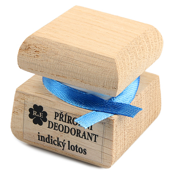 RAE Prírodný krémový dezodorant indický lotos čisto drevená krabička 15 ml