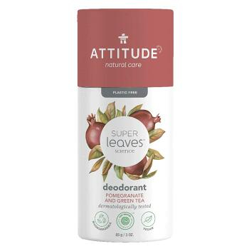 ATTITUDE Super leaves Prírodný tuhý dezodorant Granátové jablko a zelený čaj 85 g