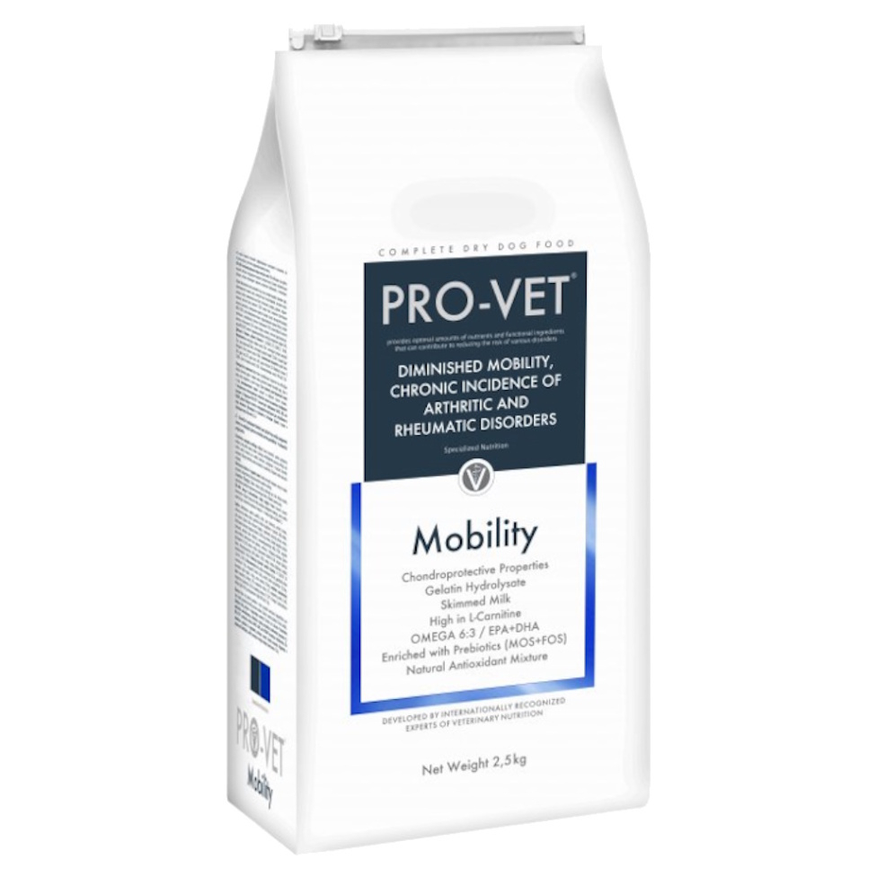 E-shop PRO-VET Mobility granule pre psov so zníženou pohyblivosťou 1 ks, Hmotnosť balenia (g): 7,5 kg