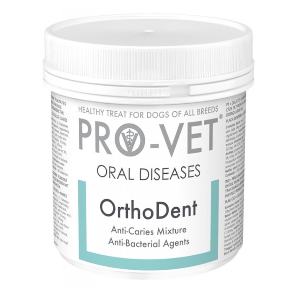 E-shop PRO-VET OrthoDent pastilky pre psov na starostlivosť o ústnu dutinu 90 ks