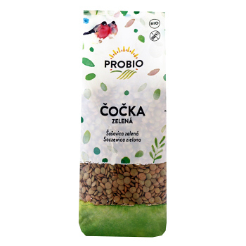 PROBIO Šošovica zelená BIO 500 g (Bio ryža, obilniny a strukoviny) - BIO