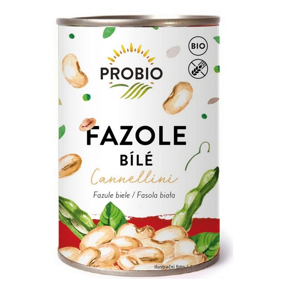 PROBIO Cannellini fazuľa biela sterilzovaná BIO 400 g