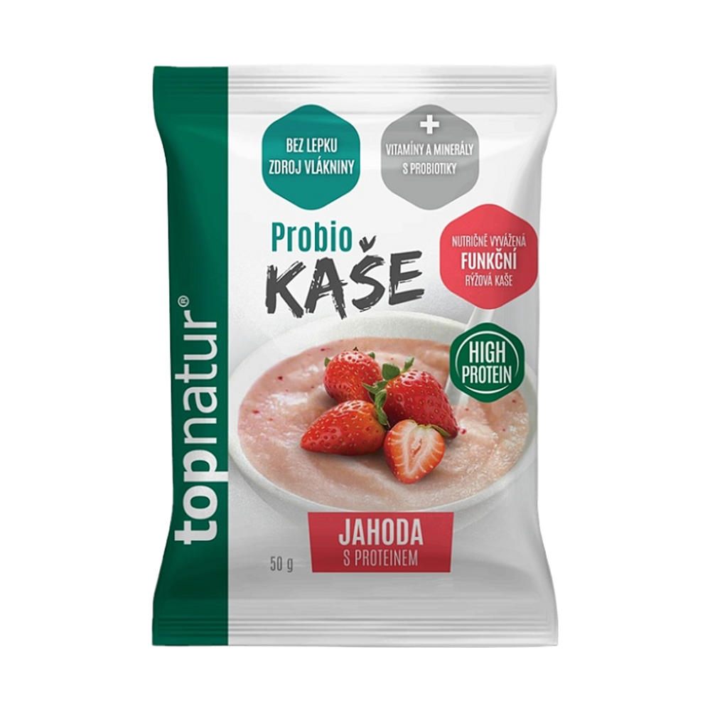 TOPNATUR Probio kaša jahoda proteín 50 g kúpite na Mojalekaren.sk