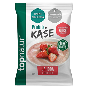 TOPNATUR Probio kaša jahoda proteín 50 g (Probiotické kaše) - Sladké, Instantné