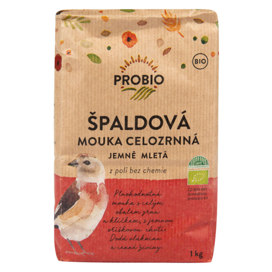 PROBIO Múka špaldová celozrnná jemne mletá BIO 1 kg
