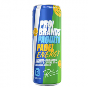PROBRANDS Energetický drink PAQUITO PADEL malina a granátové jablko 330 ml