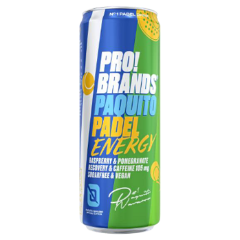 PROBRANDS Energetický drink PAQUITO PADEL malina a granátové jablko 330 ml