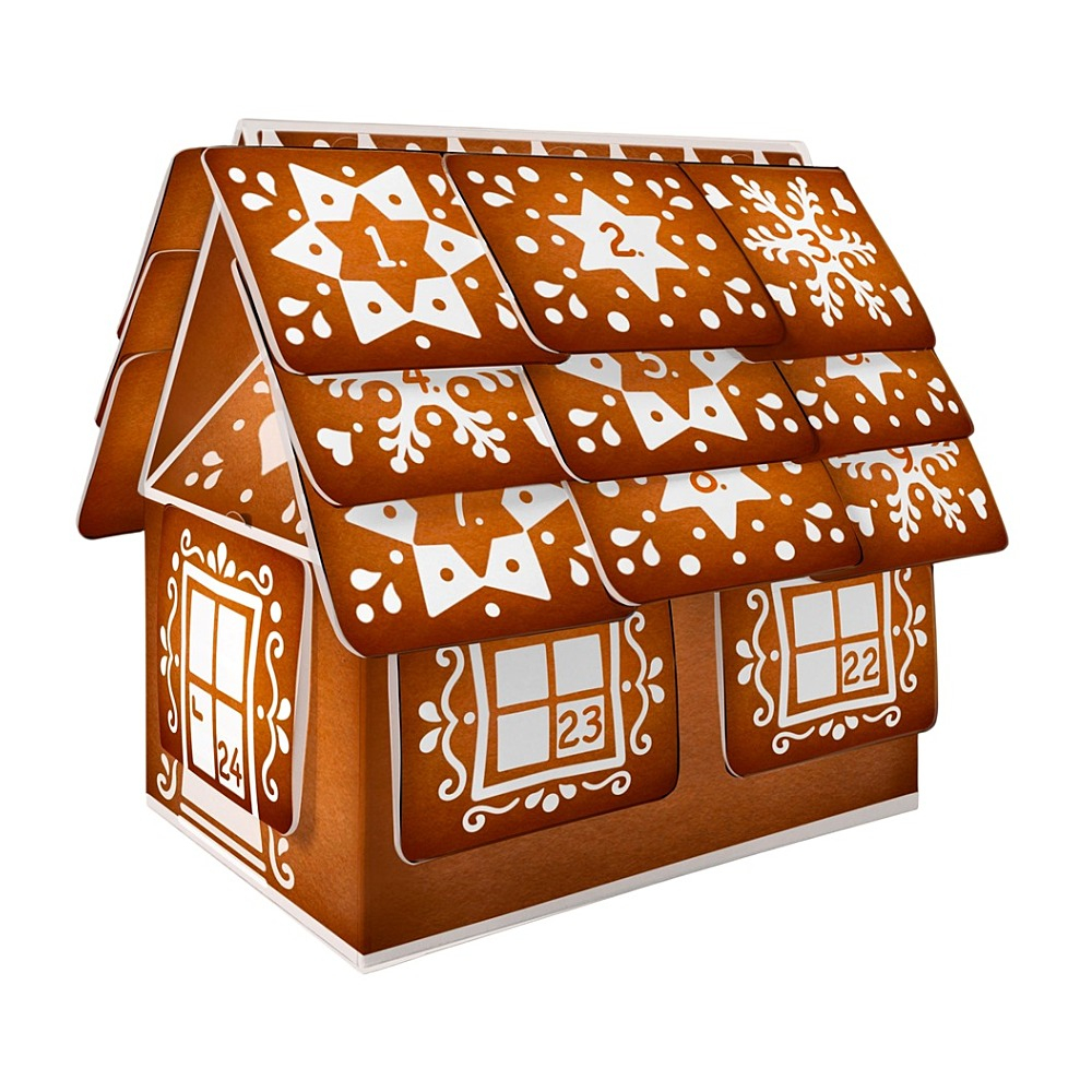 LEROS Bylinný adventný kalendár chalúpka 24 sáčkov