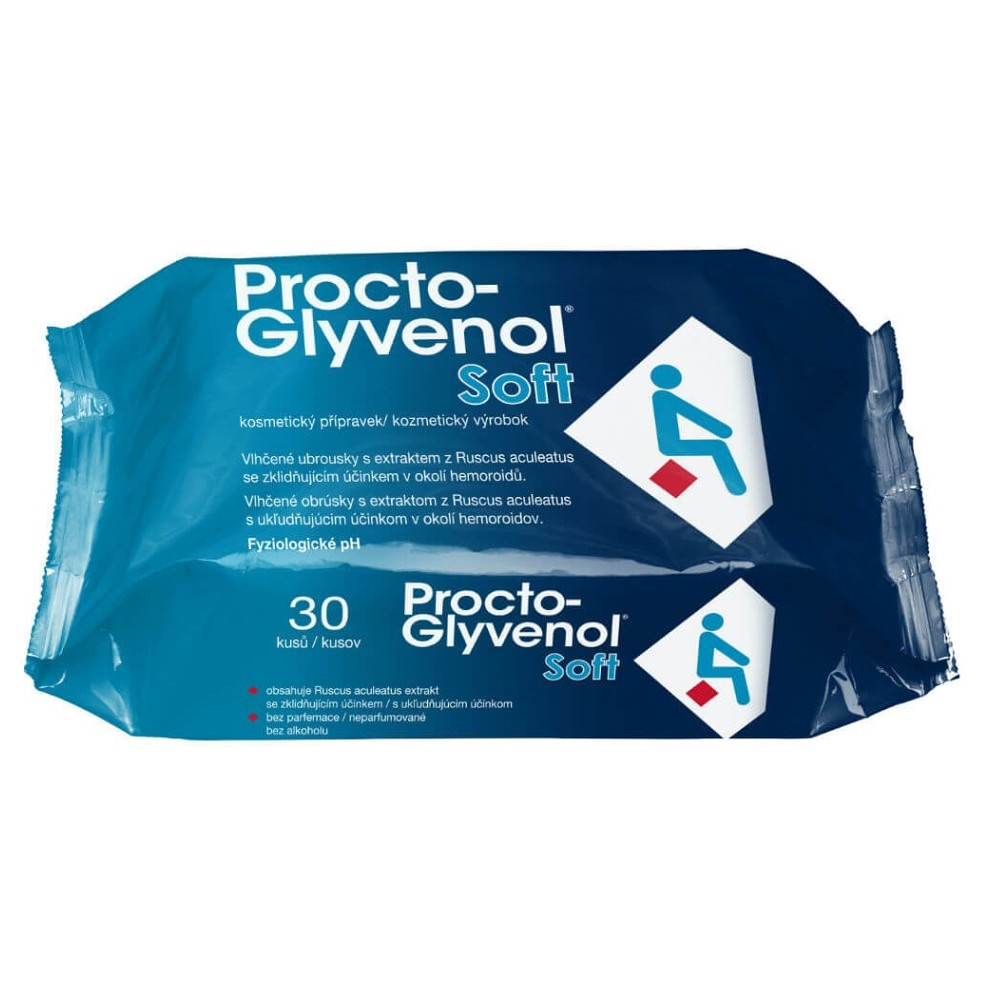 PROCTO-GLYVENOL Soft - vlhčené obrúsky 30 ks kúpite na Mojalekaren.sk