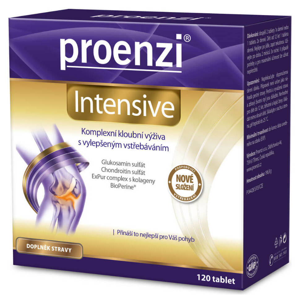 PROENZI Intensive tablety na výživu kĺbov a chrupaviek 120 tbl