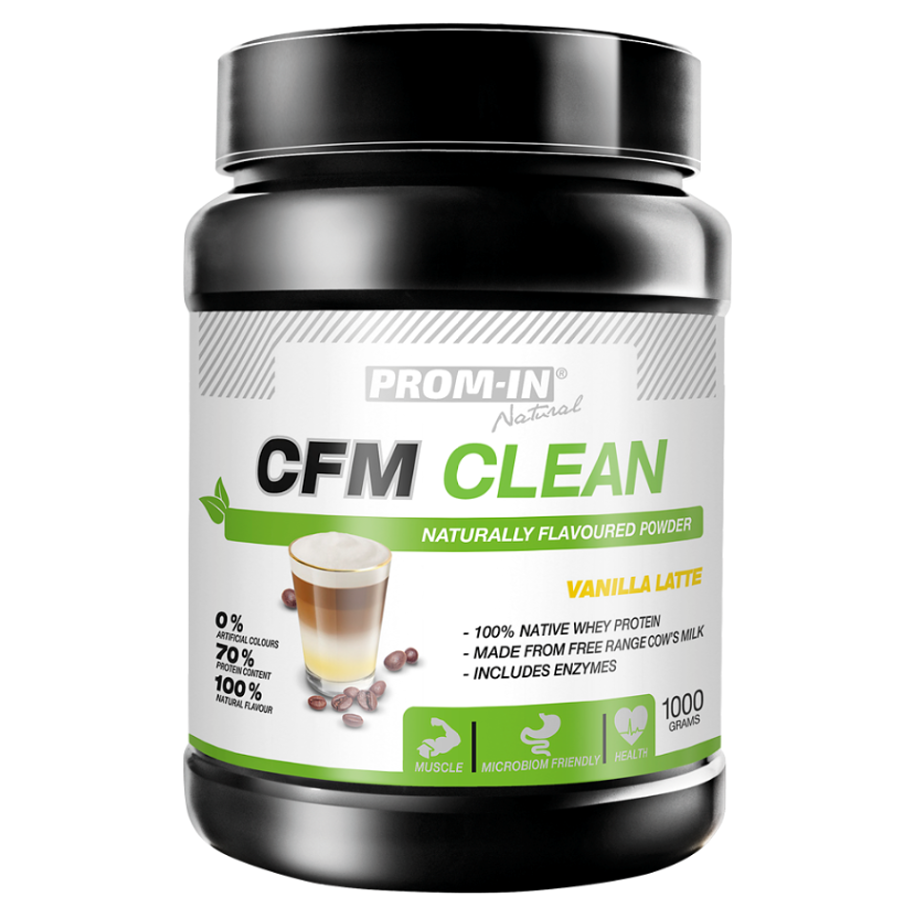 PROM-IN CFM Clean proteín, príchuť vanilla latte 1000 g