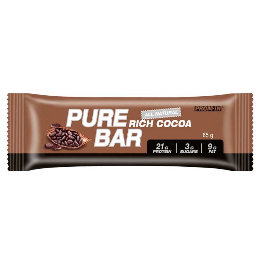 PROM-IN Essential Pure bar proteínová tyčinka natural kakao 65 g kúpite na Mojalekaren.sk