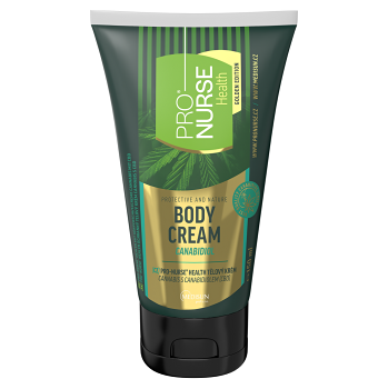 PRO-NURSE Health Golden Edition konopný telový krém s CBD 1,0 g 150 ml (Dermokozmetika telové krémy) - Ošetrujúci, Regeneračné, Vyživujúce, Hypoalergénny
