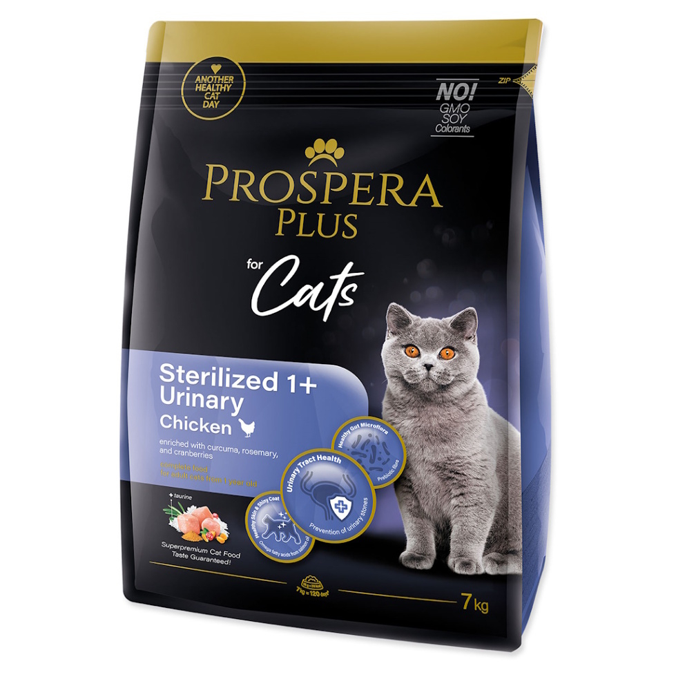 Krmivo Prospera Plus Sterilized 1+ Chicken Urinary 7kg