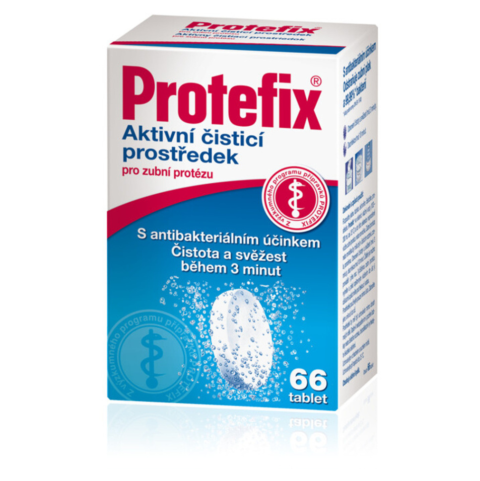 E-shop PROTEFIX Aktívne čistiace tablety na zubnú protézu tbl.66