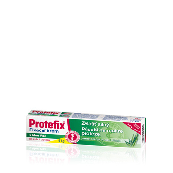 PROTEFIX Fixačný krém s aloe vera 47 g (Prostriedky na zuby a zubné náhrady) - Fixačné