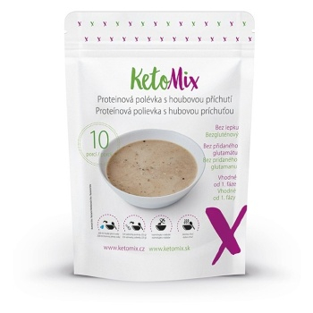 KETOMIX Proteínová polievka s hubovou príchuťou 10 porcií