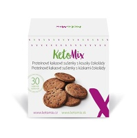 KETOMIX Proteínové kakaové sušienky s kúskami čokolády 30 ks