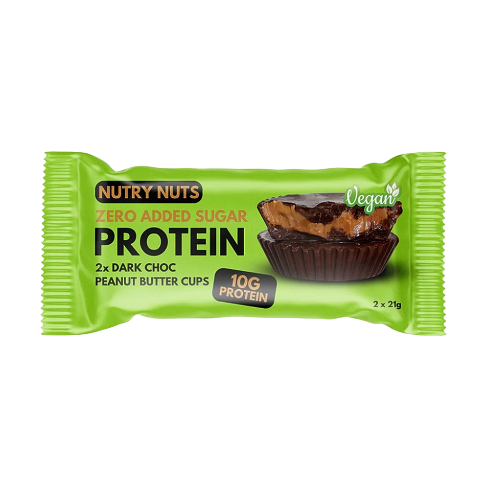 E-shop NUTRY NUTS Proteínové košíčky horká čokoláda arašidové maslo 2 x 21 g