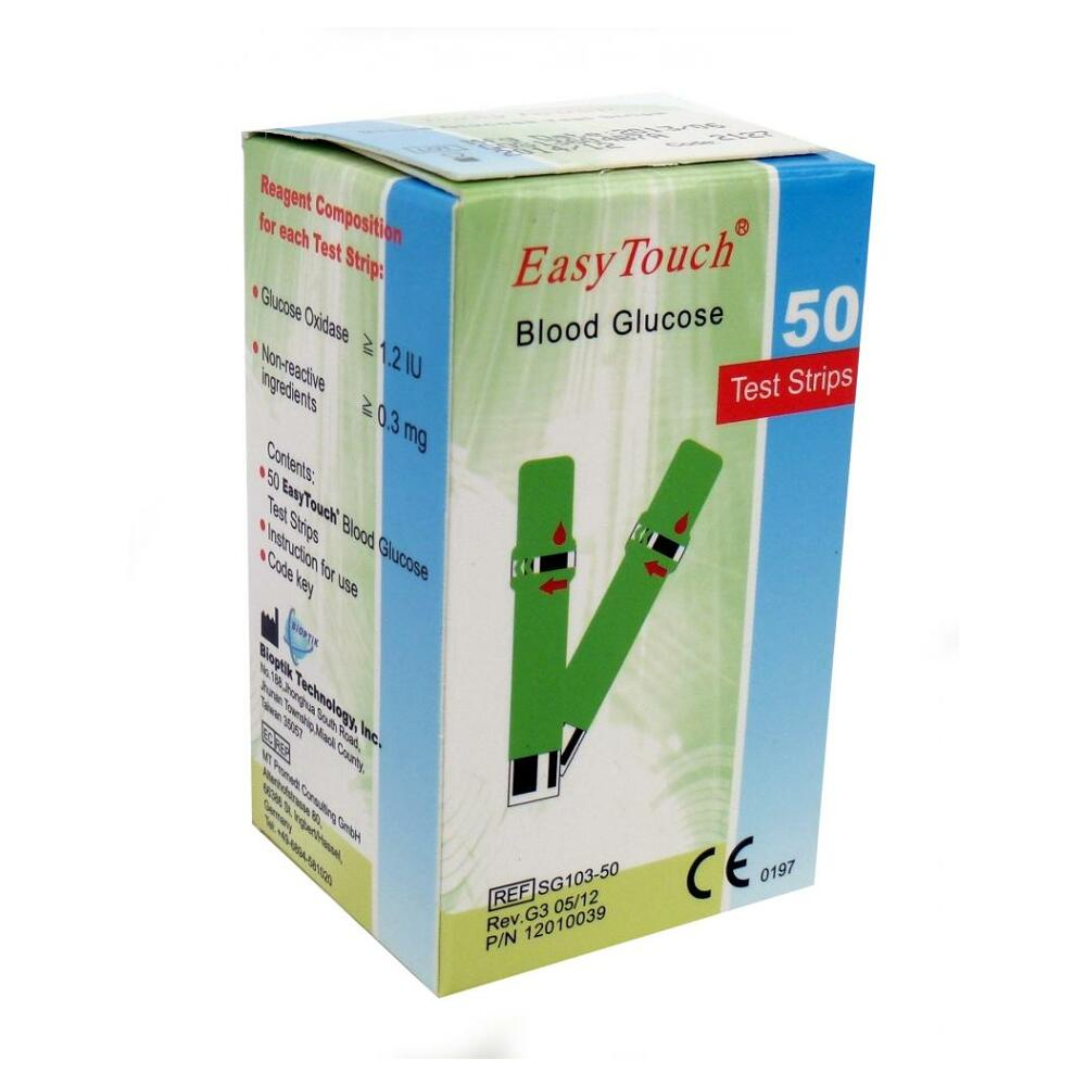 E-shop Prúžky EasyTouch - glukóza 50 kusov