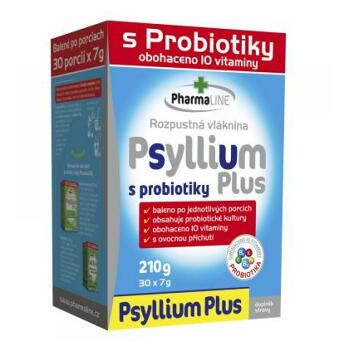 PHARMALINE Psyllium PLUS s probiotikami a vitamínmi 210 g (30x7 g)