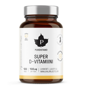 PUHDISTAMO Super Vitamín D 4000 IU 120 kapsúl