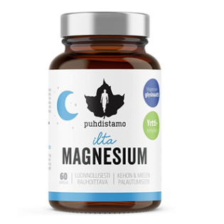 PUHDISTAMO Night magnesium 60 kapsúl