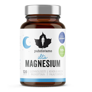 PUHDISTAMO Night magnesium 120 kapsúl