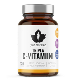PUHDISTAMO Triple Vitamin C 120 kapsúl