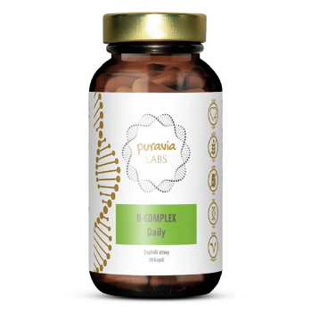 PURAVIA LABS B-komplex Daily 60 kapsúl (Energia, únava) - Viaczložkové