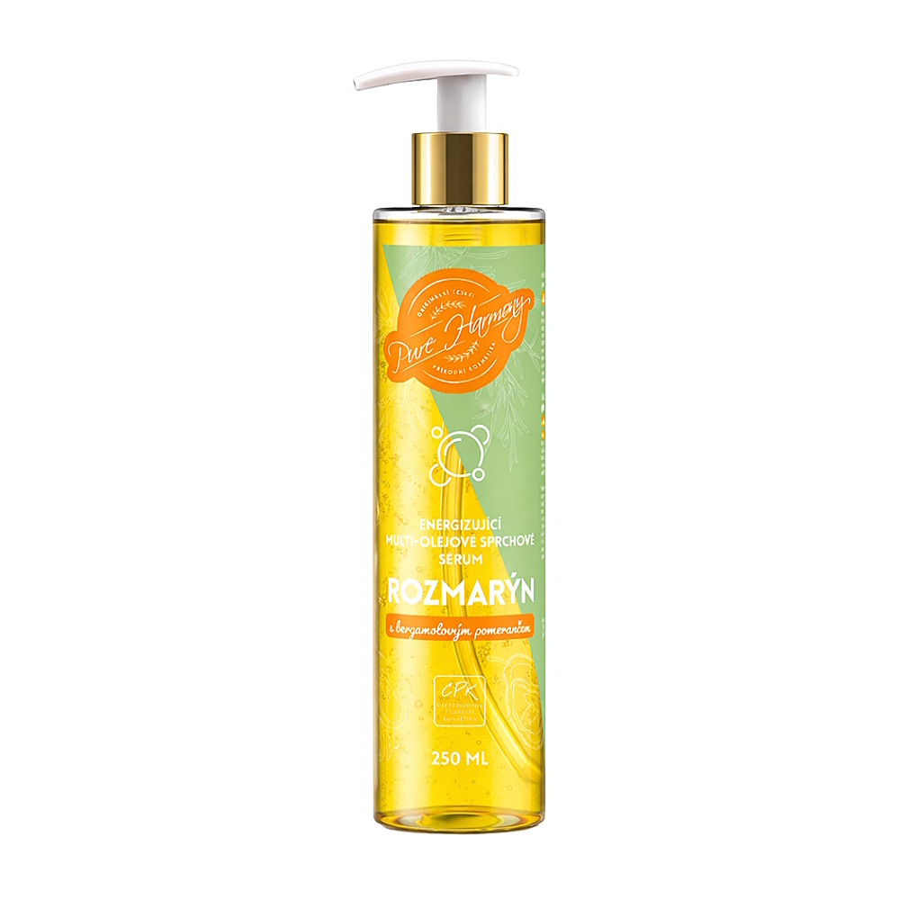 PURE HARMONY Energizujúce multi-olejové sprchové sérum Rozmarín 250 ml