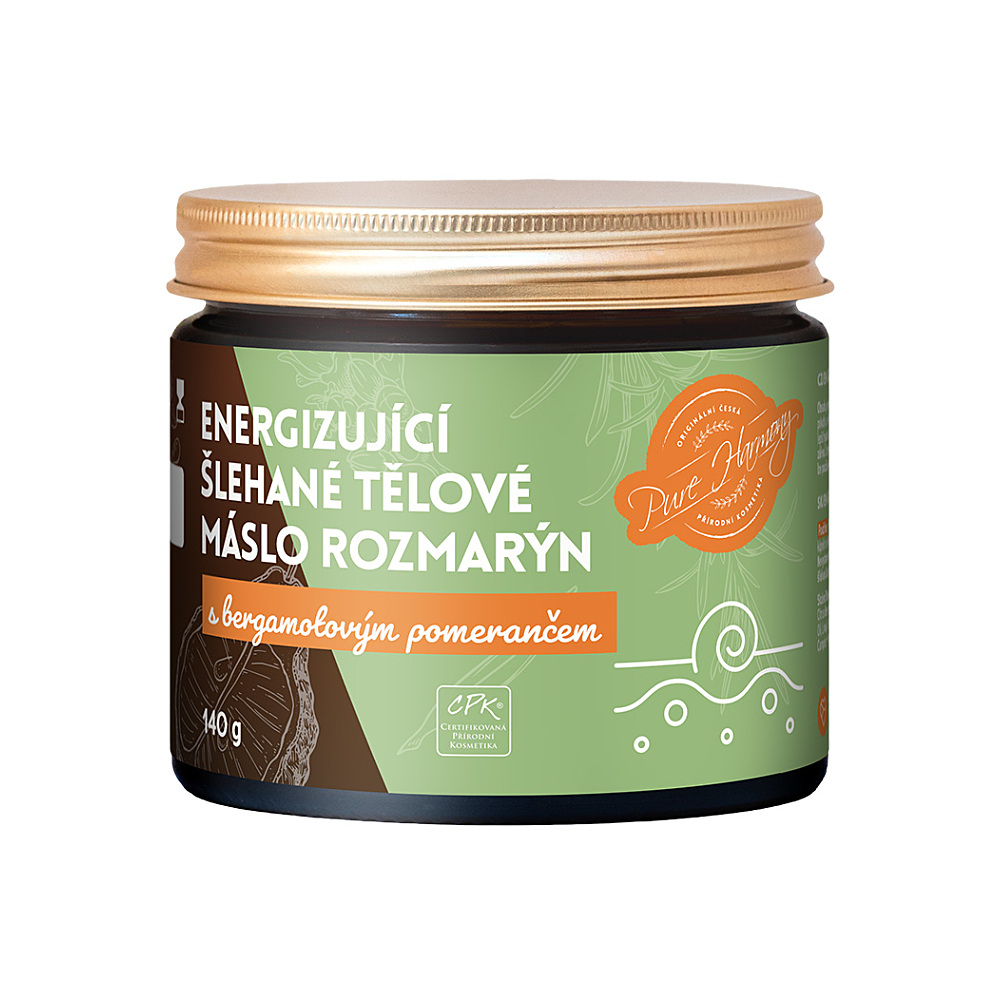 PURE HARMONY Energizujúce šľahané telové maslo Rozmarín 140 g