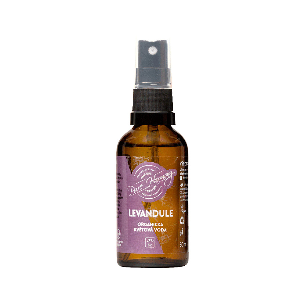 PURE HARMONY Organická kvetová voda levanduľa 50 ml