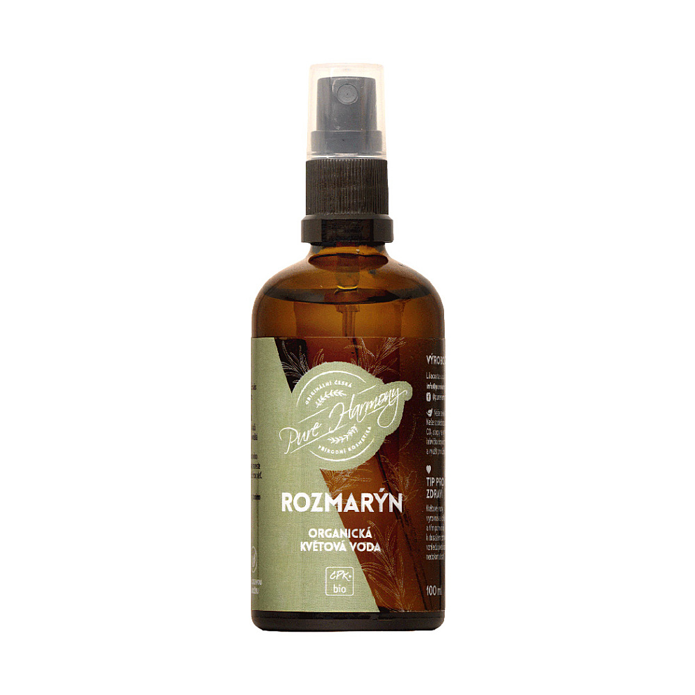 PURE HARMONY Organická kvetová voda rozmarín BIO 100 ml