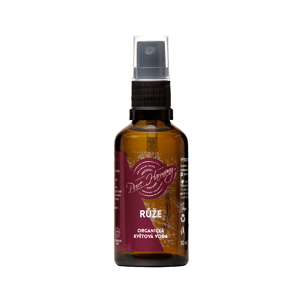 E-shop PURE HARMONY Organická kvetová voda ruža 50 ml
