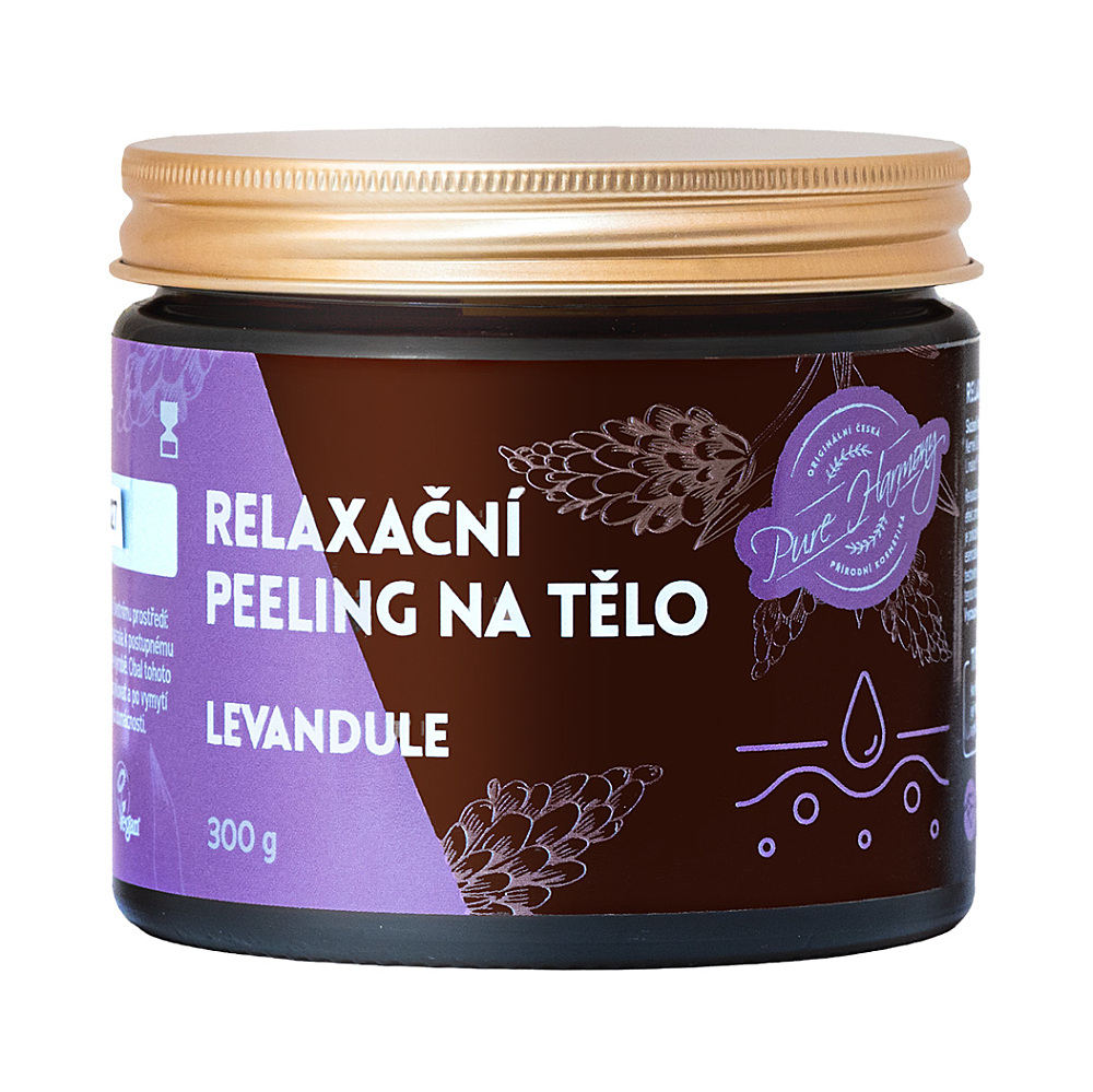 PURE HARMONY Relaxačný peeling na telo levandule 300 g