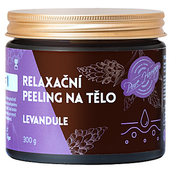 PURE HARMONY Relaxačný peeling na telo levandule 300 g (Telový peeling) - Hydratačný, Čistiace, Telové
