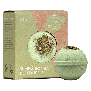 PURE HARMONY Šumivka rozmarín 60 g (Šumivé bomby do kúpeľa a kúpeľové gule) - Šumivé, Vyživujúce, Prírodné