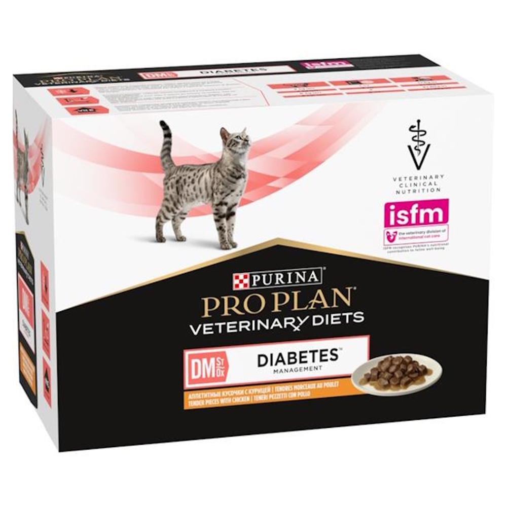 E-shop PURINA PRO PLAN Vet Diets DM Diabetes Management Chicken kapsička pre mačky 10x85 g