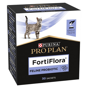PURINA PRE PLAN Vet Diets FortiFlora probiotikum pre mačky 30x1 g